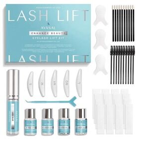 AYASAL Korean Lash Lift Kit: Thio-Free Eyelash Perm Formula for Ayasal - Cyan